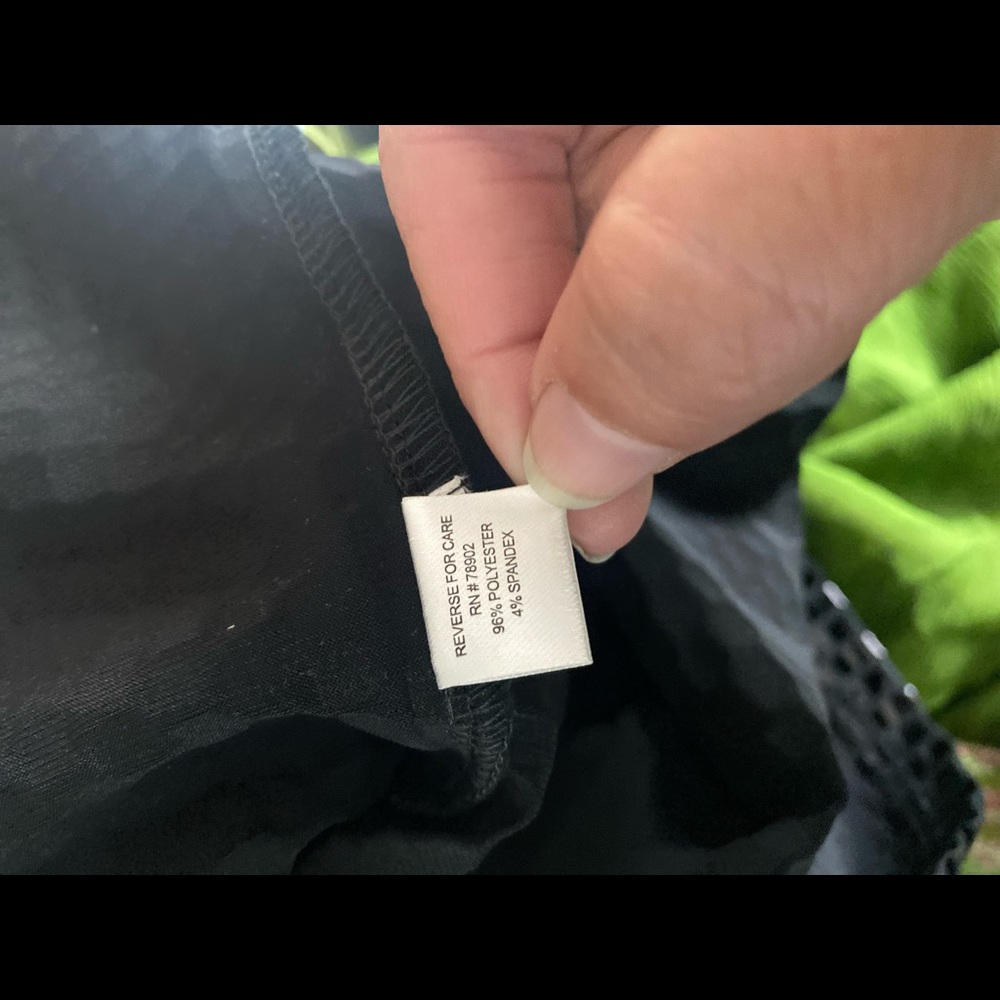 Erin London Black Zip Shimmery Square Print Jacket - Picture 5 of 6